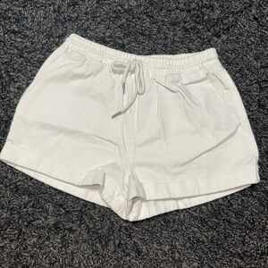 Women's White Casual Shorts